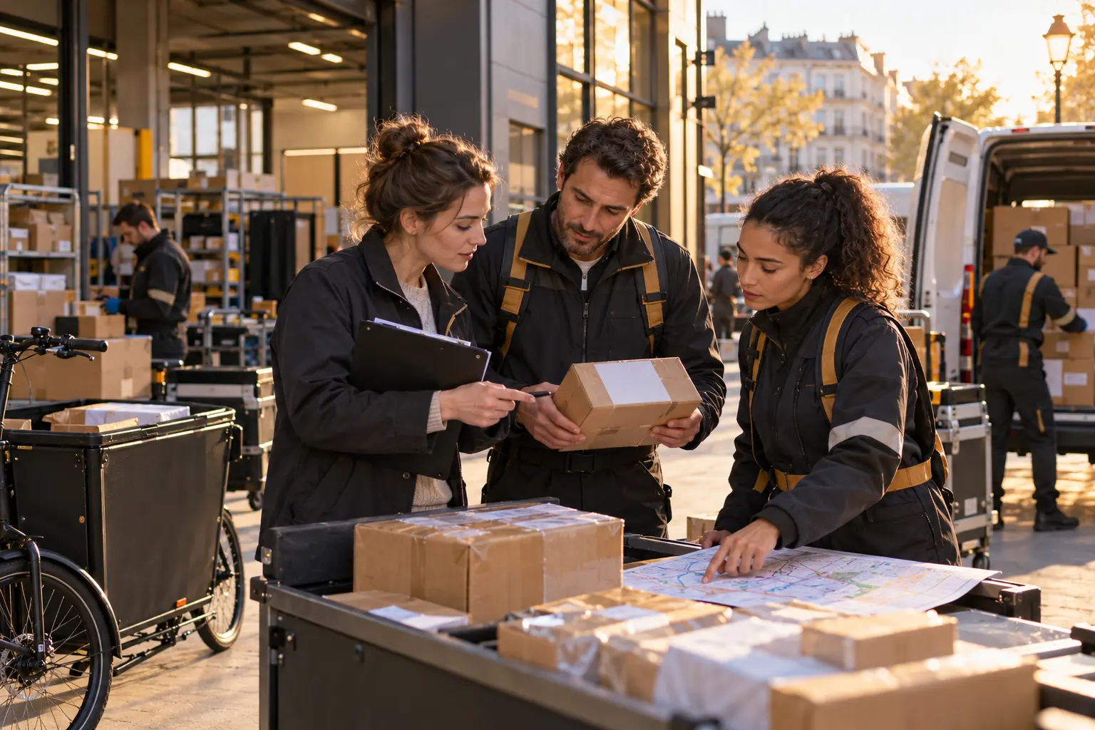 Services clients, livraison finale et logistique e-commerce